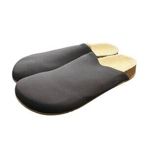 MESSAGE Eco-Shearling Henning Mule Gray Steel Mens Slippers Size 46‎ US 13